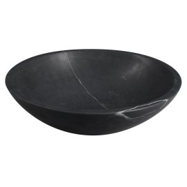 BLOK lavabo en pierre Ø 40 cm, marquin mat noir