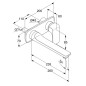 Kludi Ameo - Mitigeur de lavabo encastré, 2 trous, chrome 412450575 Kludi Ameo - Mitigeur de lavabo encastré, 2 trous, chrome 412450575