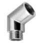 Connecteur de douche de bain de pont 1/2", laiton/chrome