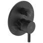 Ideal Standard CeraLine - Mitigeur de baignoire encastré avec corps, noir A6939XG