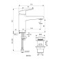 Ideal Standard CeraPlan - Mitigeur de lavabo Grande avec click-Clack, chrome BD229AA
