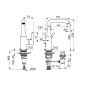 Hansa Vantis Style - Mitigeur de lavabo avec vidage, chrome 54542207