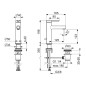 Hansa Designo - Mitigeur de lavabo Style, avec vidage, chrome 51832293
