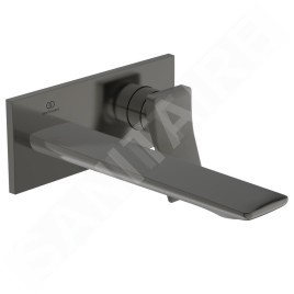 Ideal Standard Conca Tap - Mitigeur de lavabo encastré, bec 220 mm, Magnetic Grey A7372A5