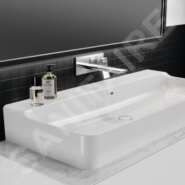 Ideal Standard Conca Tap - Mitigeur de lavabo encastré, bec 220 mm, Magnetic Grey A7372A5