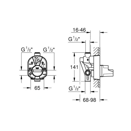 Grohe Corps d’encastrement - Corps d'encastrement 33961000