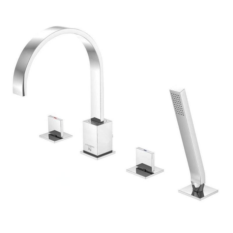 Steinberg 135 - Mitigeur pour montage sur bord de baignoire, 4 trous, chrome 135 2402