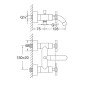 Steinberg 250 - Mitigeur de baignoire, nickel brossé 250 1100 BN