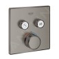 Grohe Grohtherm SmartControl - Mitigeur thermostatique encastré avec 2 soupapes, Hard Graphite brossé 29124AL0 Grohe Grohtherm SmartControl - Mitigeur thermostatique encastré avec 2 soupapes, Hard Graphite brossé 29124AL0