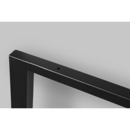 Support en acier TWIGA 80x67cm, noir mat, 2 pcs.