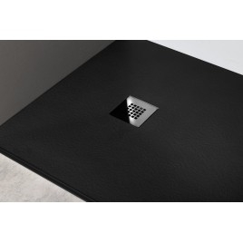 MITIA Cultured Marble Shower Tray 160x90cm, noir
