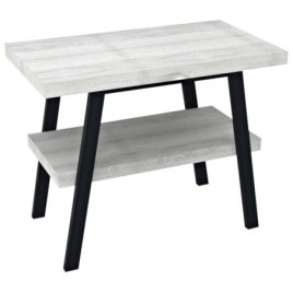 Table de lavabo TWIGA 90x72x50 cm, chêne noir mat/ancien
