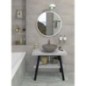Table de lavabo TWIGA 90x72x50 cm, chêne noir mat/ancien Table de lavabo TWIGA 90x72x50 cm, chêne noir mat/ancien