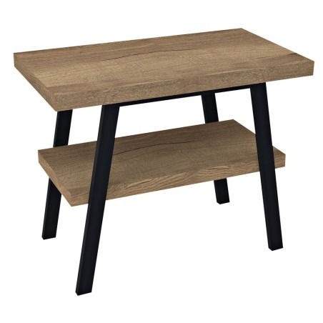 Table de lavabo TWIGA 100x72x50 cm, chêne noir mat/Rover