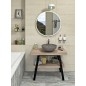 Table de lavabo TWIGA 100x72x50 cm, chêne noir mat/Rover Table de lavabo TWIGA 100x72x50 cm, chêne noir mat/Rover