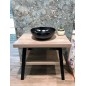 Table de lavabo TWIGA 100x72x50 cm, chêne noir mat/Rover Table de lavabo TWIGA 100x72x50 cm, chêne noir mat/Rover