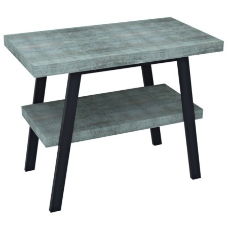 Table de lavabo TWIGA 100x72x50 cm, noir mat/Aquamarine