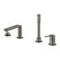 Grohe Lineare - Mitigeur au bord de baignoire 4 trous, Hard Graphite brossé 19577AL1