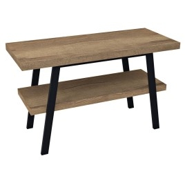 Table de lavabo TWIGA 130x72x50 cm, chêne noir mat/Rover