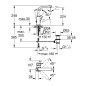 Grohe Eurocube - Mitigeur de lavabo avec vidage, Hard Graphite brossé 23135AL0