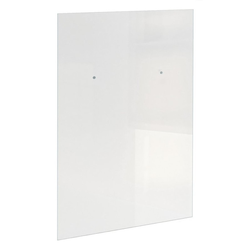 ARCHITEX verre trempé clair, 1105x1997x8mm, avec des trous pour rail serviette