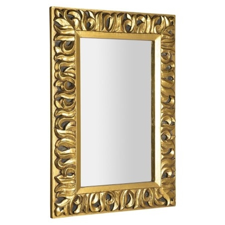 Miroir ZEEGRAS avec cadre, 70x100cm, or