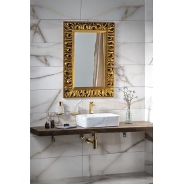 Miroir ZEEGRAS avec cadre, 70x100cm, or
