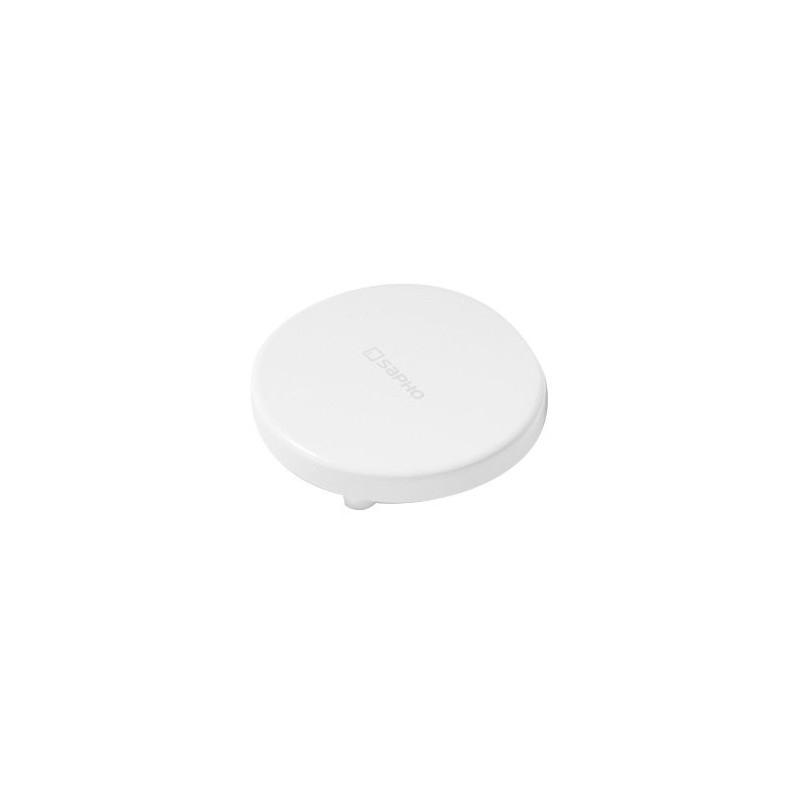 Diamètre de la housse de déchets 90mm, logo SAPHO, marbre cultivé, blanc