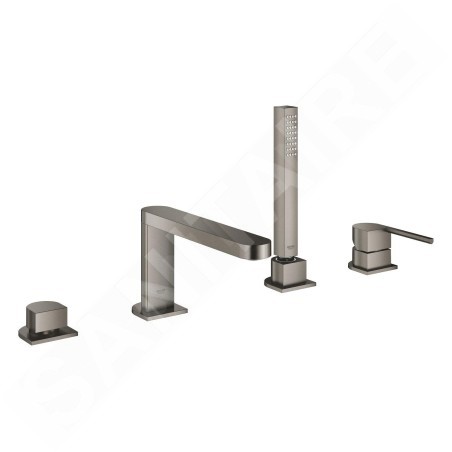Grohe Plus - Mitigeur au bord de baignoire 4 trous, Hard Graphite brossé 29307AL3