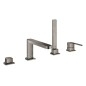 Grohe Plus - Mitigeur au bord de baignoire 4 trous, Hard Graphite brossé 29307AL3