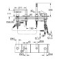 Grohe Plus - Mitigeur au bord de baignoire 4 trous, Hard Graphite brossé 29307AL3