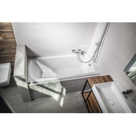 LILY SLIM Bain rectangulaire 150x70x39cm, blanc