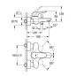 Grohe Wave - Mitigeur de baignoire, chrome 32286001