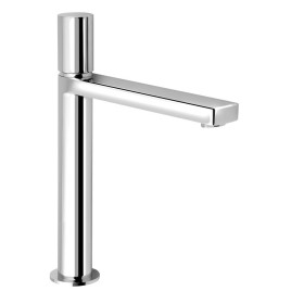 KAISA Robinet de mélangeur de lavabo élevé sans pop up déchets, 235mm, chrome
