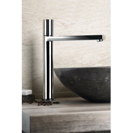 KAISA Robinet de mélangeur de lavabo élevé sans pop up déchets, 235mm, chrome