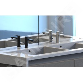 Paffoni Ringo - Mitigeur de lavabo avec vidage 1 1/4, noir mat RIN073NO