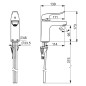 Hansa Clinica - Mitigeur de lavabo sans bonde, chrome 45022183