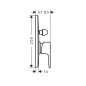 Hansgrohe Rebris S - Mitigeur de baignoire encastré, avec corps d’encastrement, noir mat 72448670