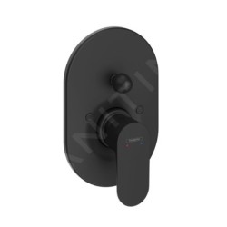 Hansgrohe Rebris S - Mitigeur de baignoire encastré, noir mat 72449670