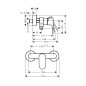 Hansgrohe Rebris S - Mitigeur de douche, 2 sorties, chrome 72643000
