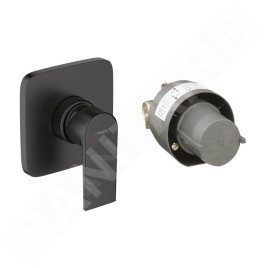 Hansgrohe Vernis Shape - Mitigeur de douche encastré, avec corps d’encastrement, noir mat 71662670