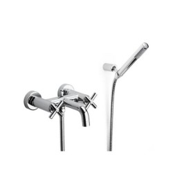 Roca Loft - Mitigeur de baignoire avec accessoires, chrome A5A0143C00