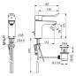 Hansa Clinica - Mitigeur de lavabo avec vidage, chrome 45012186