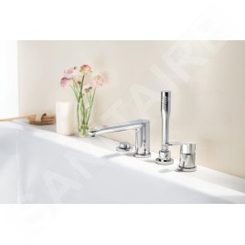 Grohe Eurostyle Cosmopolitan - Mitigeur au bord de baignoire, installation 4 trous, chrome 23048003