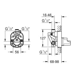 Grohe Corps d’encastrement - Corps encastré 33965000