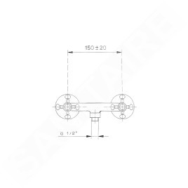 Sapho Antea - Mitigeur de douche Antea, chrome 3861