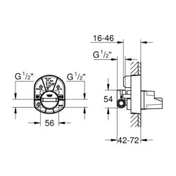 Grohe Corps d’encastrement - Corps encastré 33966000