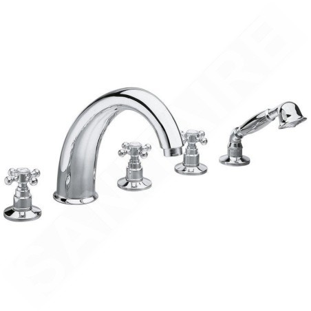 Sapho Antea - Mitigeur pour montage sur bord de baignoire, installation 5 trous, chrome 3311