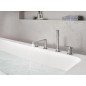 Grohe Lineare - Mitigeur pour montage sur bord de baignoire, installation 4 trous, supersteel 19577DC1