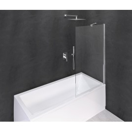 MODULAR SHOWER Écran de bain 1000x1500mm, verre clair